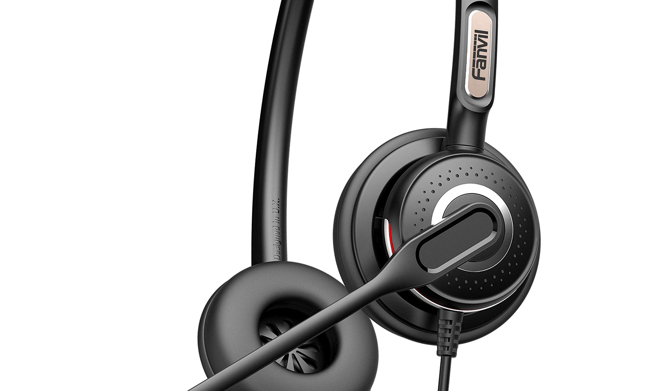 Fanvil Ht202 Binaural Headset With Noise Canceling Microphone